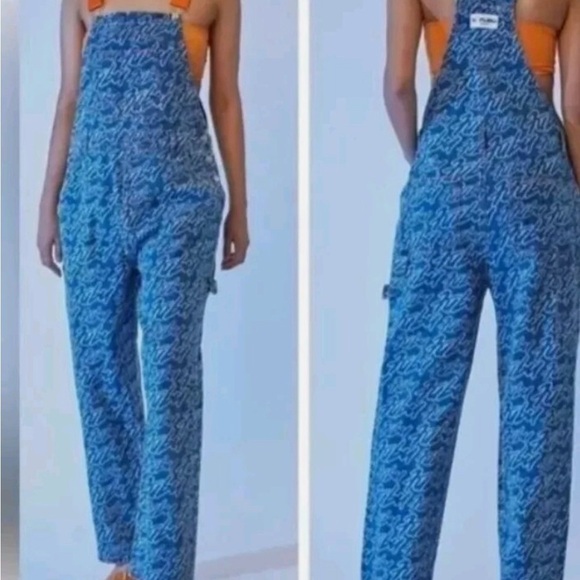 FUBU Denim - Forever 21 x Fubu Denim Overall with Fubu logo